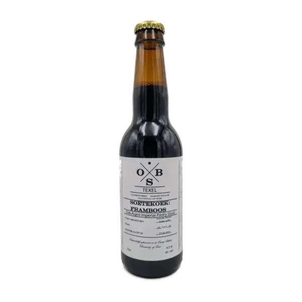 Soetekoek Framboos Imperial Pastry Stout 33cl - Old Skill Texel