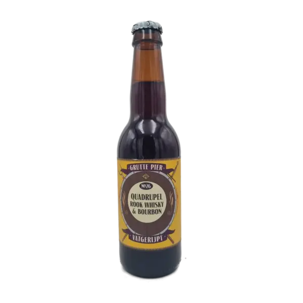 Vatgerijpt No.26 Quadrupel whisky/Bourbon 33cl - Brouwerij Grutte Pier